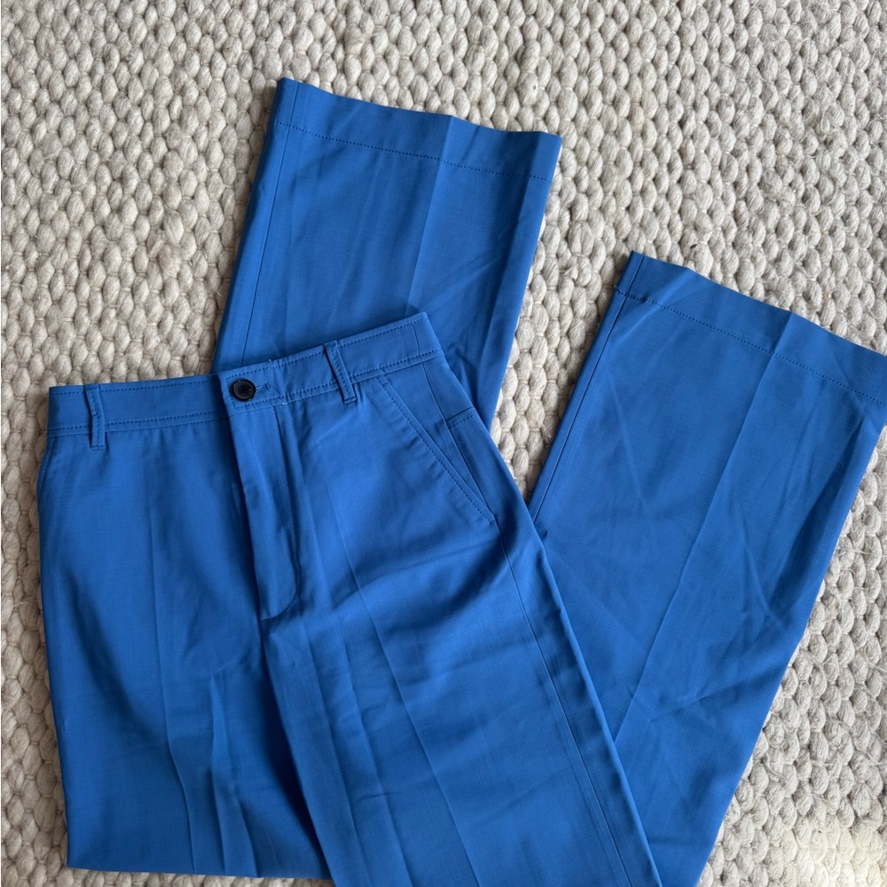 Zara Wide Leg Blue Pants